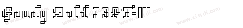 Goudy Bold 73PT字体转换